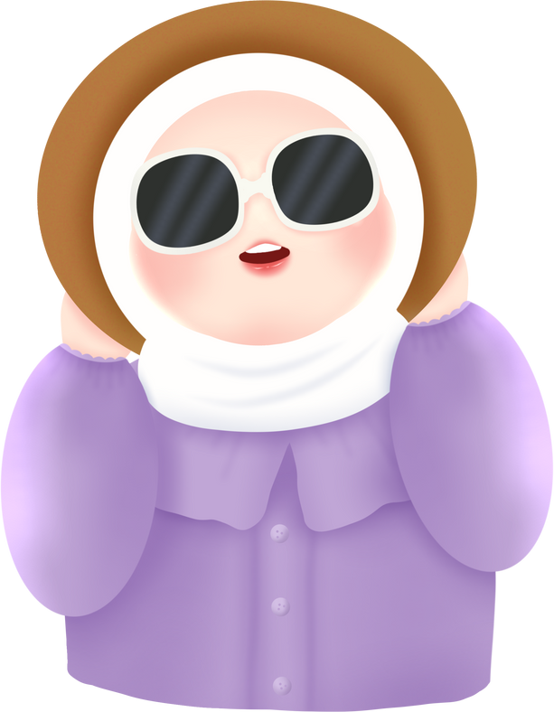 hijaber  purple girl