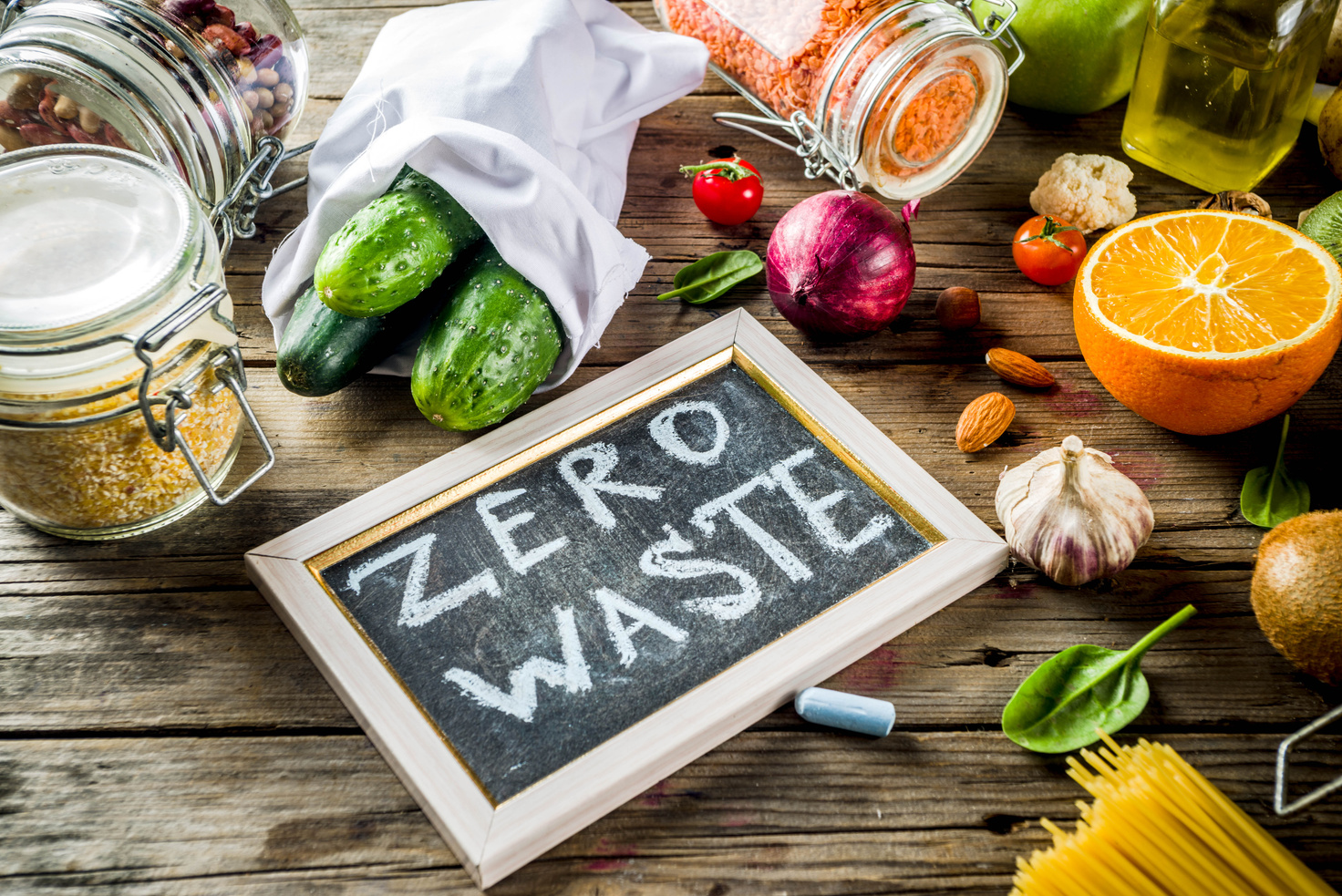 Zero Waste Shopping Concept