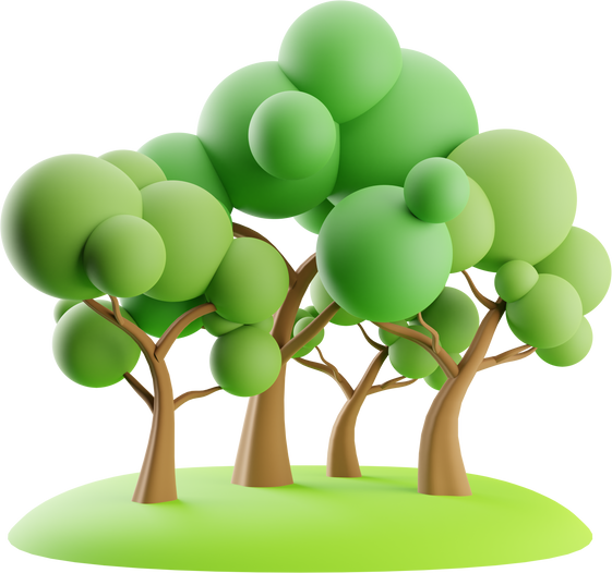 Tree 3D Garden Illustration