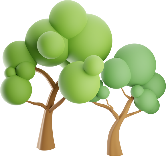 Tree 3D Garden Illustration